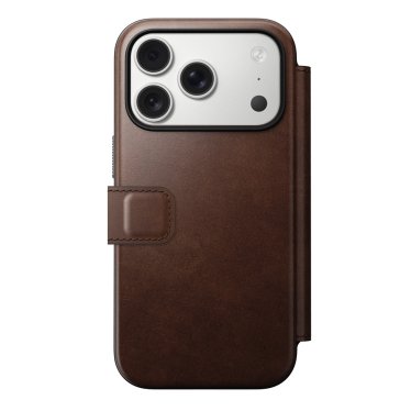 Nomad Modern Horween Leather Folio Case - iPhone 17 serie
